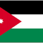 ヨルダンハシミテ王国　国旗　 ホーム 黒、アッパーズ朝　白、ウマイヤ朝　緑、ファーティマ朝を表す。赤い３角は大アラブ革命　星はアッラーのほかに神はなく、ムハンマドはアッラーの使途であるを意味する 次の画像
