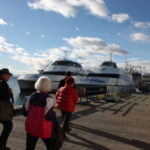観光桟橋　クルーズ船がランボ・サー社から社トルキーエン社のカタラマン（双胴船）に代わる