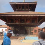 バクタプル　ダルバール広場　パシュパティナート寺院、カトマンズにあるネパール最大のヒンドゥ教寺院を模して建てた。シヴァ神の獣の王の化身