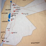 ヨルダン　東方観光局　ヨルダン略図