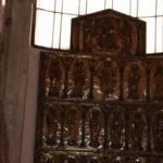 聖トリフォン大聖堂　礼拝堂の金張りのレリーフ、主祭壇の天蓋の中にもレリーフが祀られていたので、こちらはレプリカ？