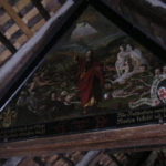 カペル橋　ルッチェルンの守護聖人が描かれている。