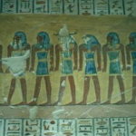 ラメセス4世の墓　雄羊頭のラー、トト神などの神々