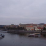 カレル橋　カレル橋からみる旧市街