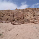 ペトラ　翼をもったライオン神殿、破壊が激しいので神殿の様子が想像できない