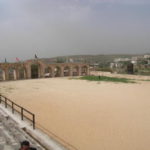 ジェラシュ遺跡　競技場、１６０ｍ×６５ｍ。1万人を収容した