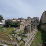 オルティージャ島、アポロ神殿　ＢＣ７世紀末、シチリアで一番古いドリス式神殿があった