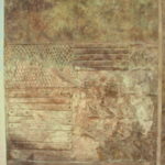 レバノン杉の輸送図 港に着いて材木を荷降ろしている