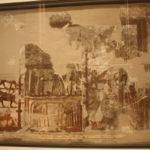 王権を授かるジムリ・リム王 マリの宮殿で発見された。浮彫りされたものではなく、漆喰のうえに描かれている。 ジムリ・リム王が丈と環を授かっている