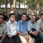イランの学生　左端学生は建築専攻