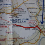 観光マップ　旅行社の観光資料、ウユニ塩湖周辺地図 次の画像