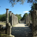 オリンピア遺跡 パラエストラ(闘技場)の列柱