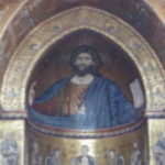 後陣の全能の神、キリスト像　拡大像