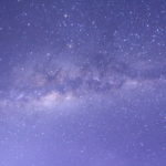 ウユニ塩湖の星空　ピクチャースタイルを蛍光灯にしてみた