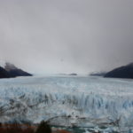 モレノ氷河　第１展望台から氷河の正面を見る