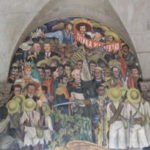 ディエゴ・リベラの壁画　階段正面の壁画