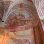 ブレッド城　礼拝堂の壁、天井画、キリストの誕生