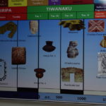 ティワナク遺跡　ティワナクの歴史が図解されている