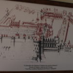 アンボワーズ城ＭＡＰ　往時のアンボワーズ城、現在は図の手前部分の２０％ほどしか残っていない
