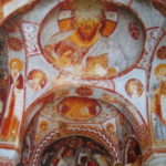 カッパドキア　ギョレメ野外博物館、エルマル・キリセのドームのキリストのフレスコ画
