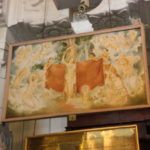 本堂裏手のアルート･マリガワ　釈尊の生涯などを描いたパネル、釈尊の誕生