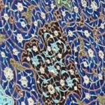 イマーム広場に面したエイワン　下部の装飾の拡大図