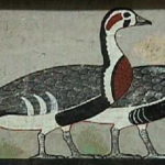 カイロ博物館　 ホーム 雁６羽、部分。日本画のように端正に描かれている。ＢＣ２５００年のものとは思えない