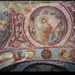 カッパドキア　ギョレメ野外博物館、エルマル・キリセの中央ドームのキリスト