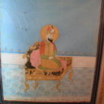 フマユーン廟　フマユーン肖像、楼門の部屋に掲げられている