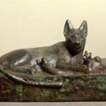 グルベンキアン美術館　エジプト室、ネコ（狼？）