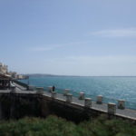オルティージャ島、イオニア海　アウトレーザの泉の外側はイオニア海
