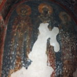 聖ルカ教会　１９７９年の地震で大半が崩落したフレスコ画