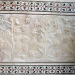 タージ・マハル　壁に刻まれた象嵌の拡大図