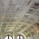 ３階　天井にはフランソワ１世の紋章のサラマンダーが刻まれている