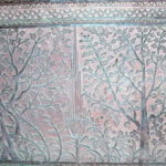 ファテープル・シーイクル　ターキッシュ・スルタナの壁の装飾、やしの木やサボテンらしきものもあって興味ふかい