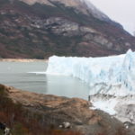 モレノ氷河　リコ水道側を見る