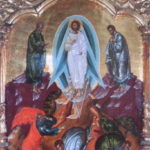 メガロ・メテオロン修道院　壁画、キリストの昇天