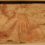 フレスコ画の有翼精霊　ヒッタイトの宮殿に描かれていたフレスコ画の精霊
