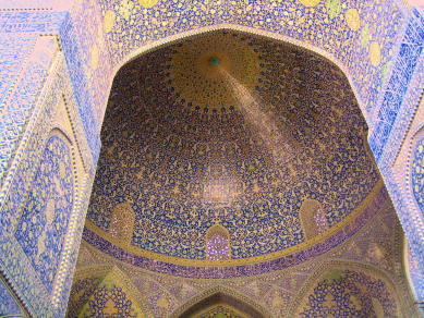 イマームモスク　西ドーム天井