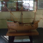 船舶博物館・船舶模型　トリニダード号、１１０ｔのカラック船。　マゼラン世界一周航海の旗艦