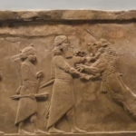 ROOM10（ライオン狩り）　王とライオンの１対１の対決。王の権威を誇示している