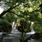 プリトヴィッツチェ湖群　ミラノヴァッツとガヴァノヴァッツを繋ぐ滝、カスケードらしい趣のあるワンショット