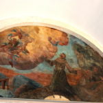 フランシスコ会修道院　回廊の壁のフレスコ画、？？？