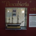 船舶博物館・船舶模型　デスクビエタル号、海岸線を航海し海図作成に優れていたコルベット型。１７８９年、スペインの科学的調査が行われた