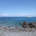 マリーナ・グランデ　天気が良くなったティレニア海、紺碧の海が戻っている