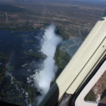 ビクトリアの滝遊覧飛行　ビクトリアの滝、お別れにもう一枚