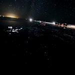 ウユニ塩湖に映る星空　塩湖に映り込む満点の星空、やっと撮れた