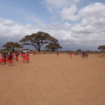 マサイ村の小学校　運動場、サッカーが盛んだそうだ
